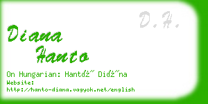 diana hanto business card